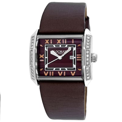 Locman Women's Diamond Classic Brown Dial Watch - 232BRD/BR - 6 (36)