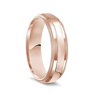 10K Yellow gold 4mm raised edge with milgrain comfort fit mens & womens wedding bands 10K Yellow gold 4mm raised edge with milgrain comfort fit mens & womens wedding bands