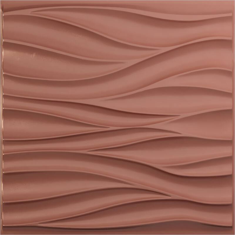 19 5/8"W x 19 5/8"H Ripple EnduraWall Decorative 3D Wall Panel