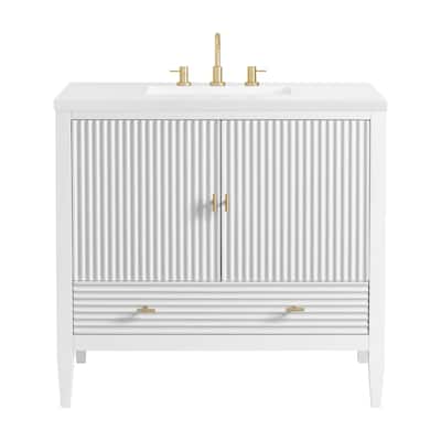 James Martin Vanities 485-V36-3WZ Myrrin 36" Single Basin Wood Vanity