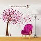 preview thumbnail 2 of 2, Walplus Huge Pink Tree 3D Butterfly Children Wall Sticker Nursery Decor