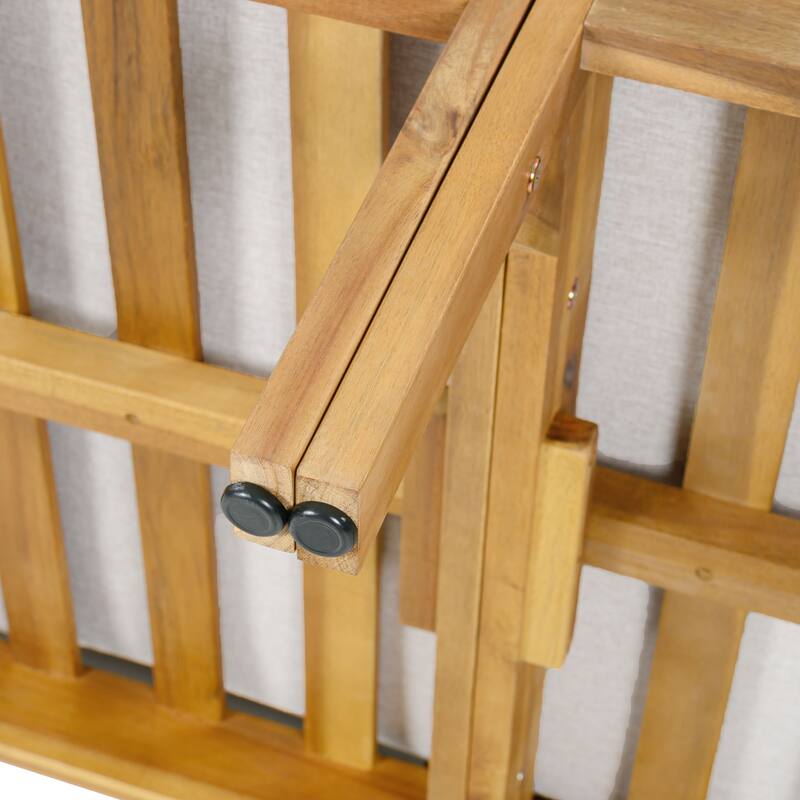 Christopher Knight Home - Ethan Outdoor 3-Piece Acacia Wood Sectional Sofa Set with Cushions