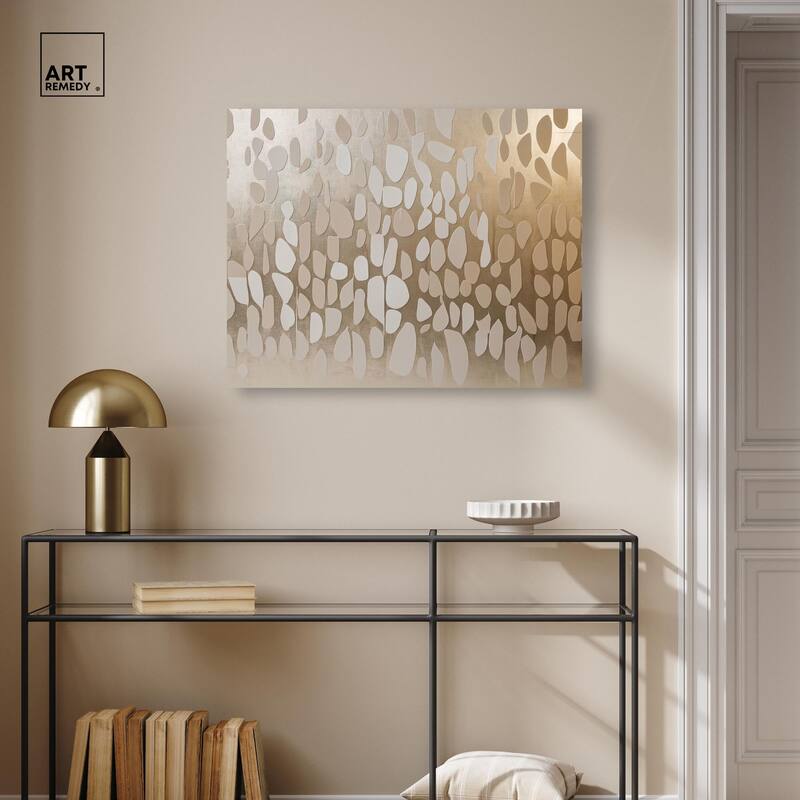 Glimmering Cascade Canvas by Art Remedy, Gallery Wrapped
