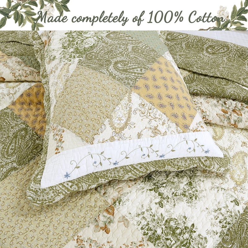 The Gray Barn Crosskeys Patchwork 3-piece Quilt Bedding Set