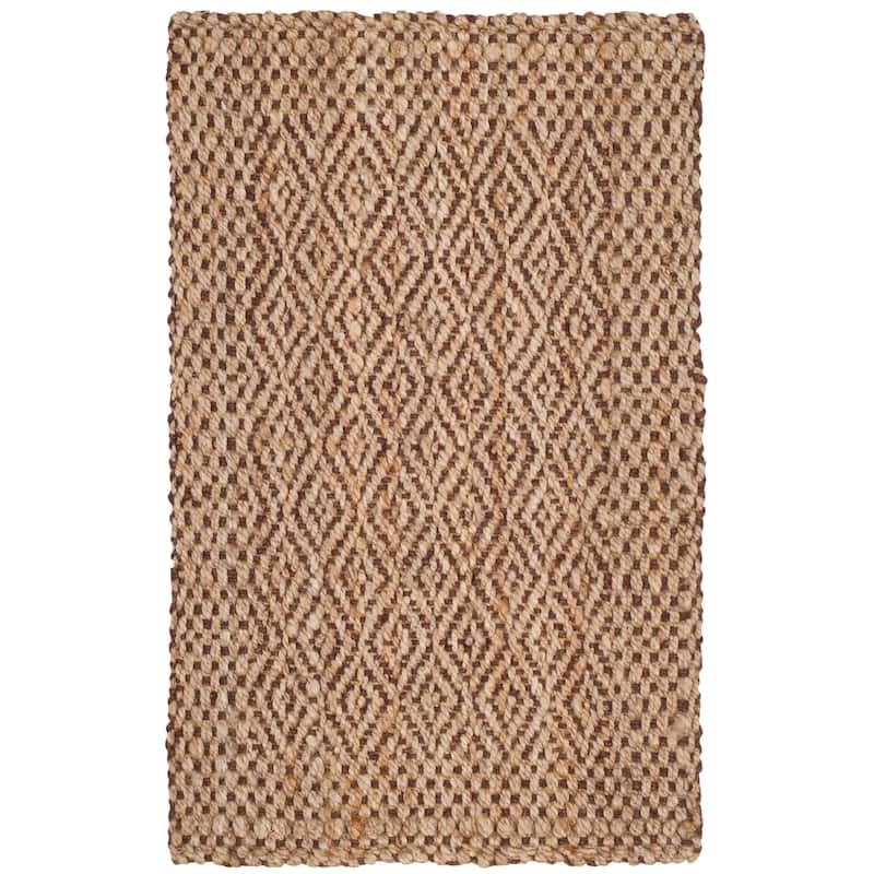 SAFAVIEH Handmade Natural Fiber Hadassah Jute Rug - 2'3" x 4' - Natural/Brown
