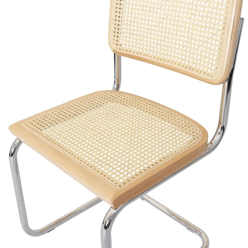 Breuer Chair Company Marcel Breuer Cesca Cane Cantilever Side Chair w/ Chrome Steel Frame (Various Wood & Cane Colors)