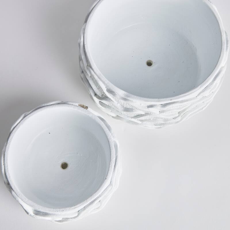 Ashika Low Pots Set of 2