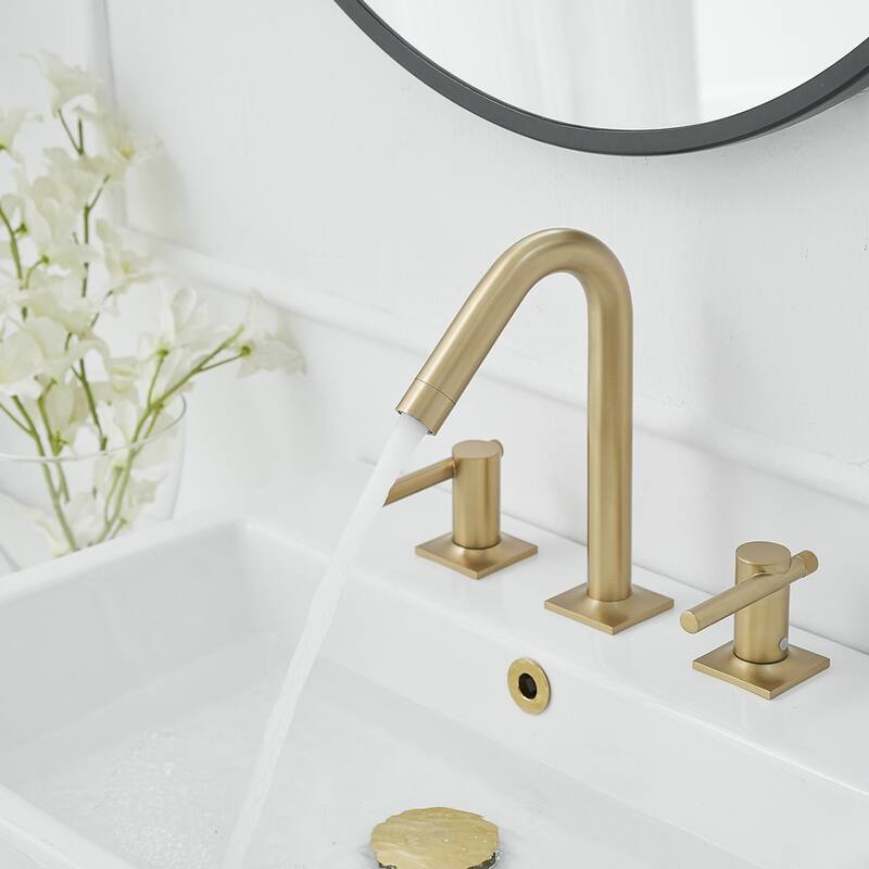 Two-Handle Faucet with Pop-Up Spout