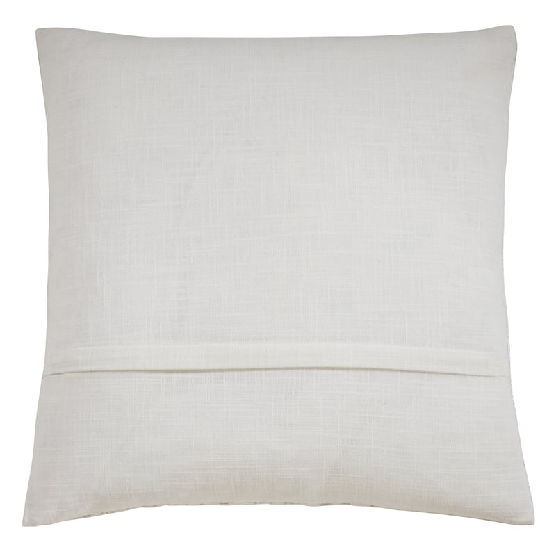 Distressed Metallic Foil Design Cotton Throw Pillow