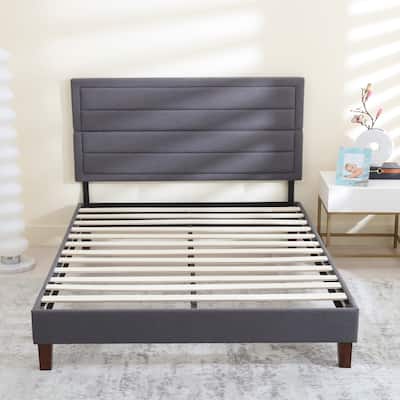 Upholstered Platform Bed Frame Full