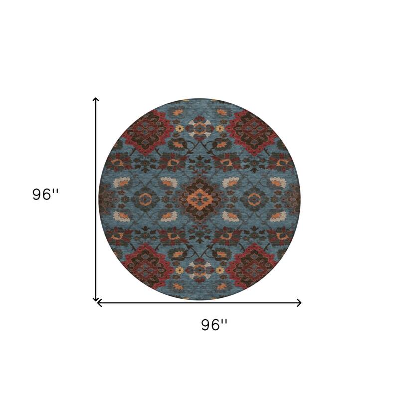 HomeRoots Oriental Traditional Rectangle Outdoor Rug