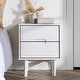 preview thumbnail 6 of 52, Middlebrook Mid-Century Solid Wood 2-Drawer Nightstand White