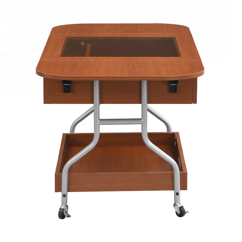 Modern Extended Coffee Table with Wheels