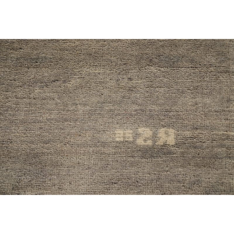 Modern Stripe Gabbeh Oriental Rug Handmade Wool Carpet - 3'4" x 4'10"
