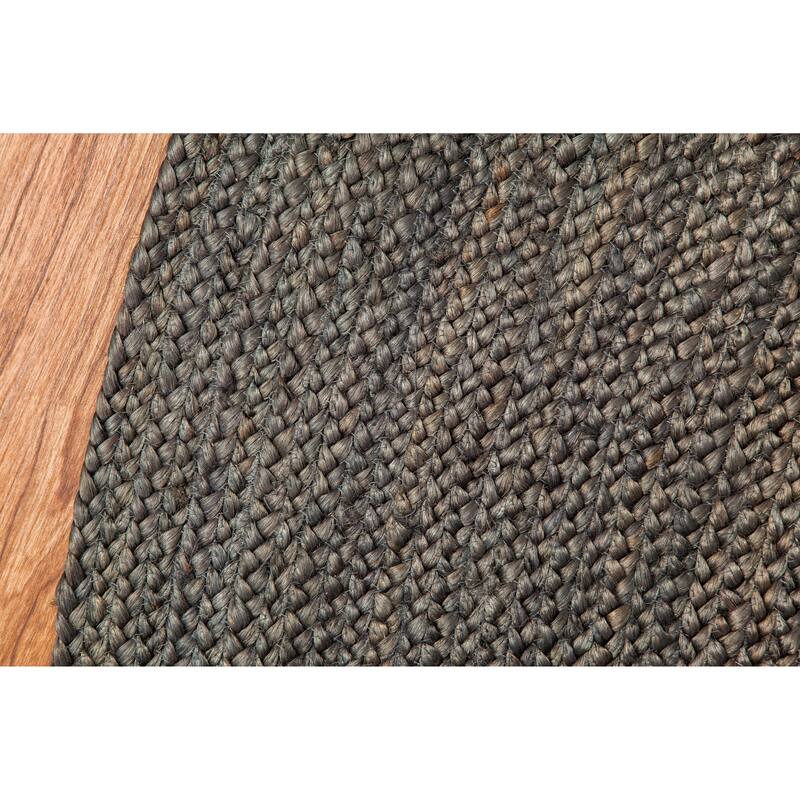 Jani Tara Braided Natural Jute Area Rug - Kerala Round Rug, 4-Feet, Durable, Superior Quality