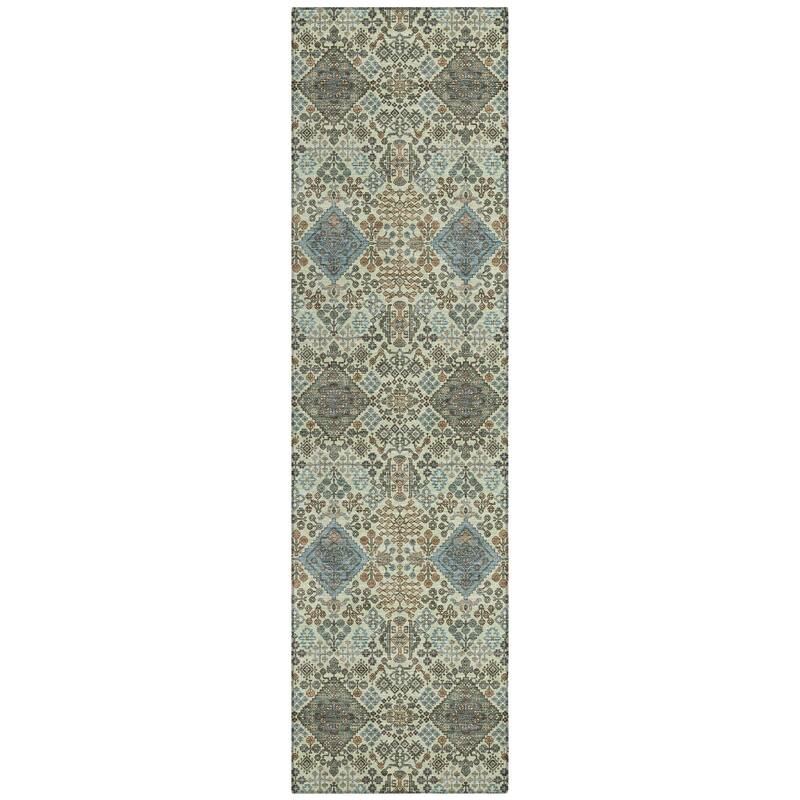 Machine Washable Indoor/ Outdoor Global Flory Chantille Rug