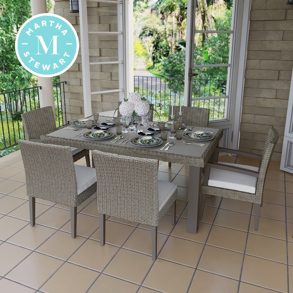 Shop Martha Stewart Oakland 7PC Aluminum Frame Rectangular ... Shop Martha Stewart Oakland 7PC Aluminum Frame Rectangular ... on Martha Stewart 6 Piece Patio Set id=96605