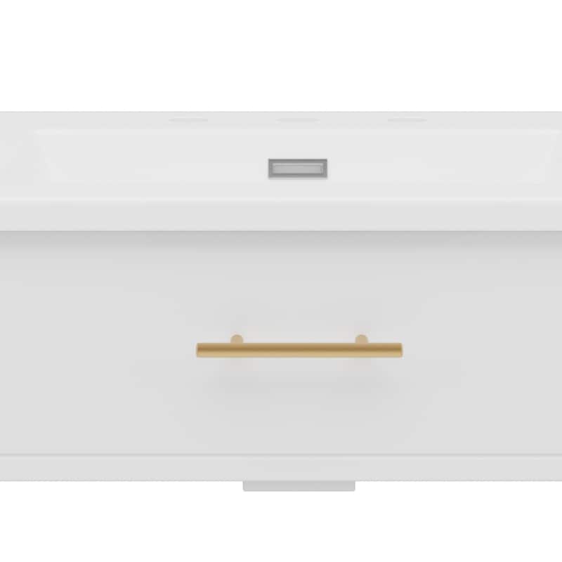 Bathroom Vanity with Sink, Bathroom Cabinet with Soft Close Doors and Adjustable Shelf