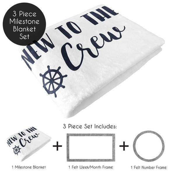 Nautical milestone on sale blanket
