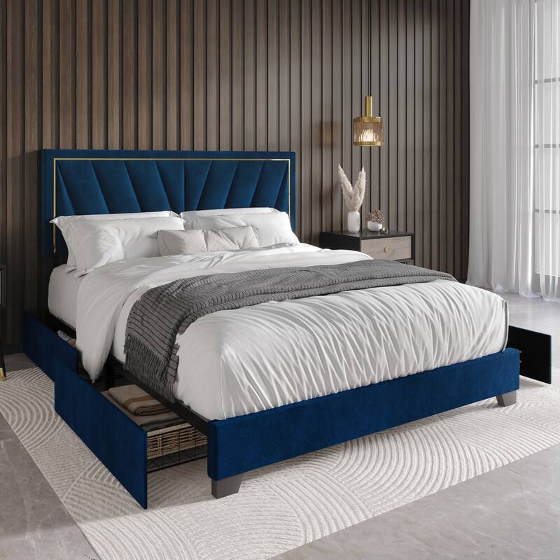 Valdez Upholstered Storage Platform Bed