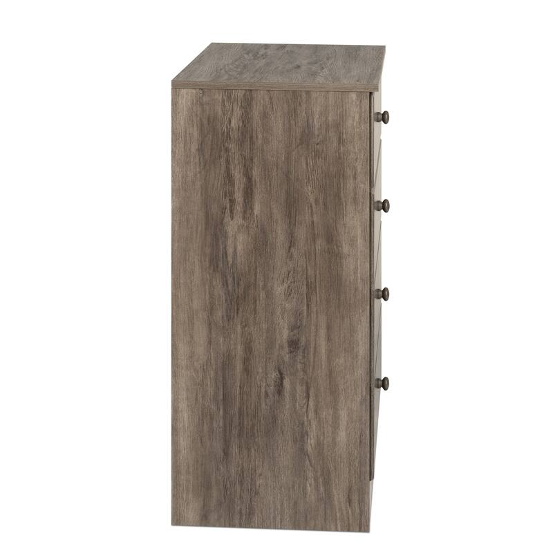 Prepac Astrid 4 Drawer Dresser for Bedroom, Chest of Drawers, Bedroom Furniture, Clothes Storage and Organizer