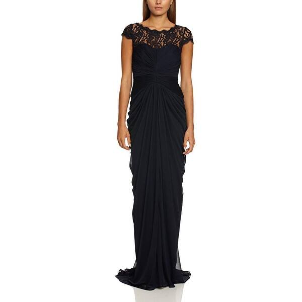 Shop Adrianna Papell Women S Dress Lace Bodice On Draped Skirt