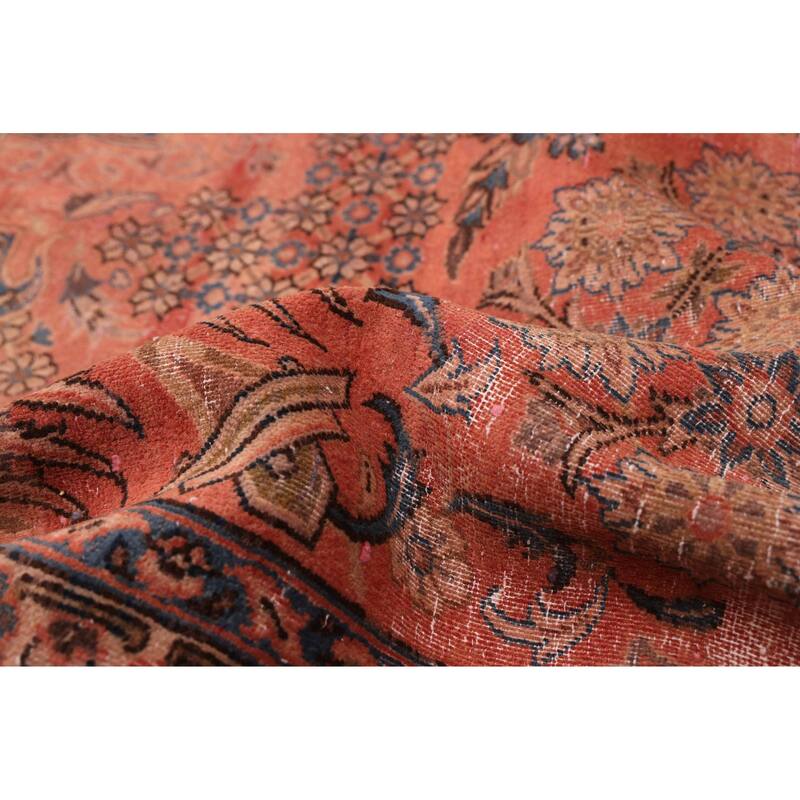 ECARPETGALLERY Hand-knotted Antalya Vintage Dark Copper Wool Rug - 8'5 x 13'0