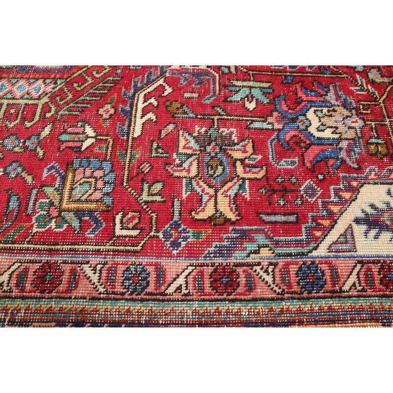 ECARPETGALLERY Hand-knotted Antalya Vintage Red Wool Rug - 6'7 x 9'2
