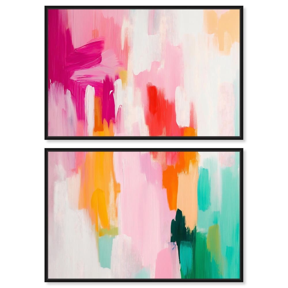 Playful Palette I Canvas Set of 2 by Art Remedy