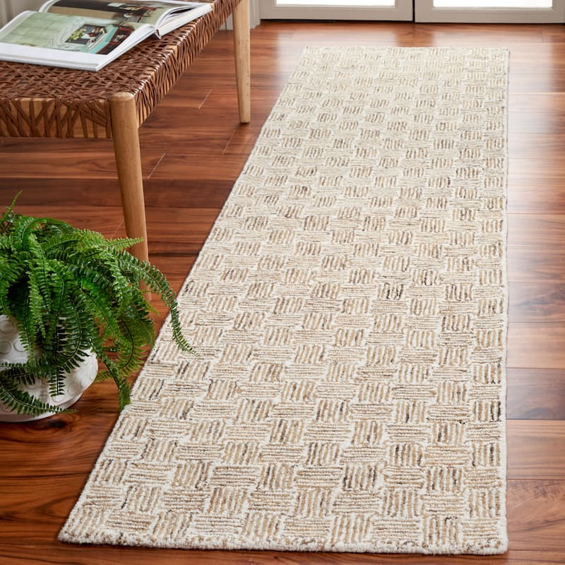 SAFAVIEH Handmade Micro-Loop Courteney Transitional Wool Rug