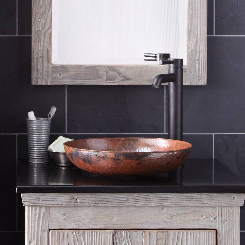 Native Trails Maestro Sonata Petit 14-1/2" Copper Vessel Bathroom Sink