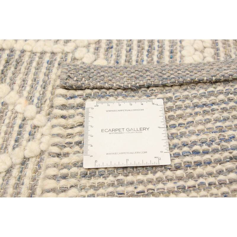 ECARPETGALLERY Braid weave Sienna Cream Wool Rug - 5'0 x 7'9