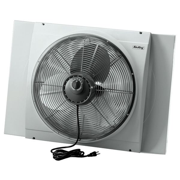 Air King 9166 20 Inch 3560 CFM Whole House Window Mounted Fan with Storm Guard Housing from the Window Fans Collection - na