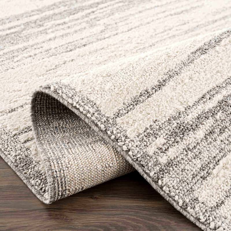 Hauteloom Munich Modern Farmhouse Bohemian Neutral Area Rug