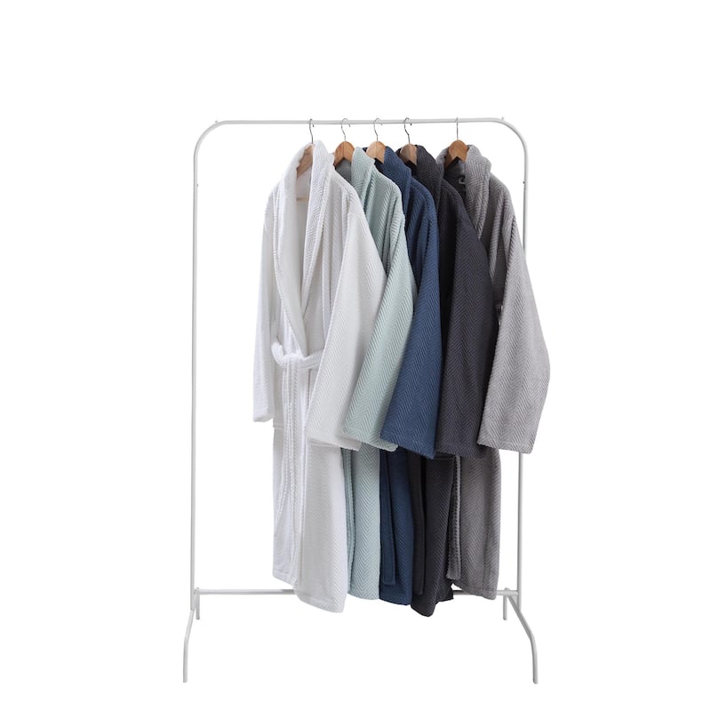 Ozan Premium Home Chevron Luxury Collection 100% Turkish Cotton Unisex Bathrobe
