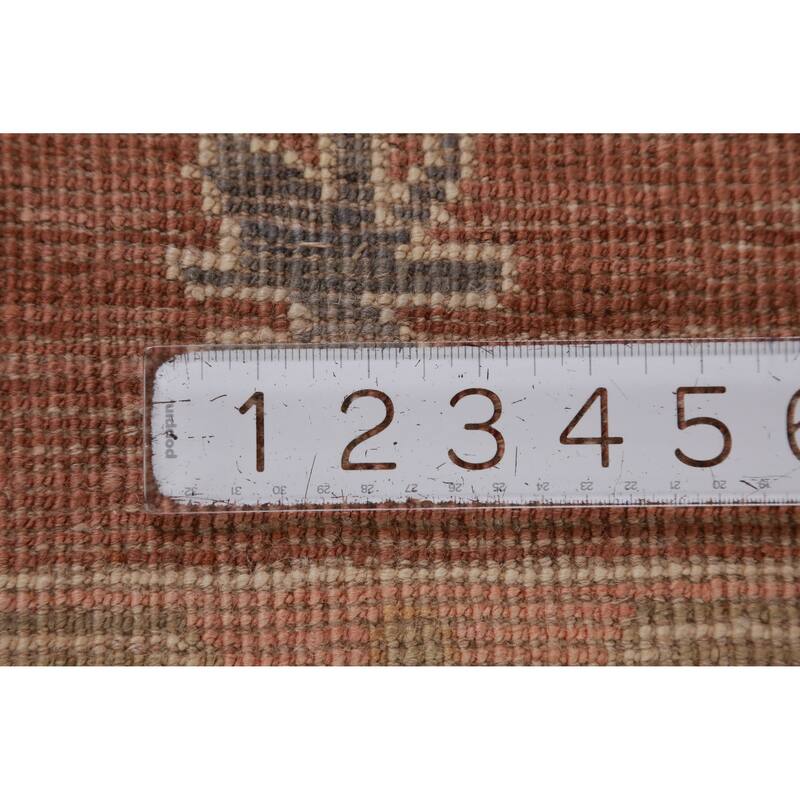 Hand Knotted Oriental 100% Wool Carpet Transitional All-Over Beige & Ivories Oushak Area Rug - 12' 2'' X 9' 4''