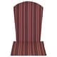 preview thumbnail 13 of 21, Full Adirondack Chair Cushion Red Stripe