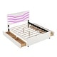 preview thumbnail 8 of 30, Queen Size Upholstered Storage Platform Bed with LED