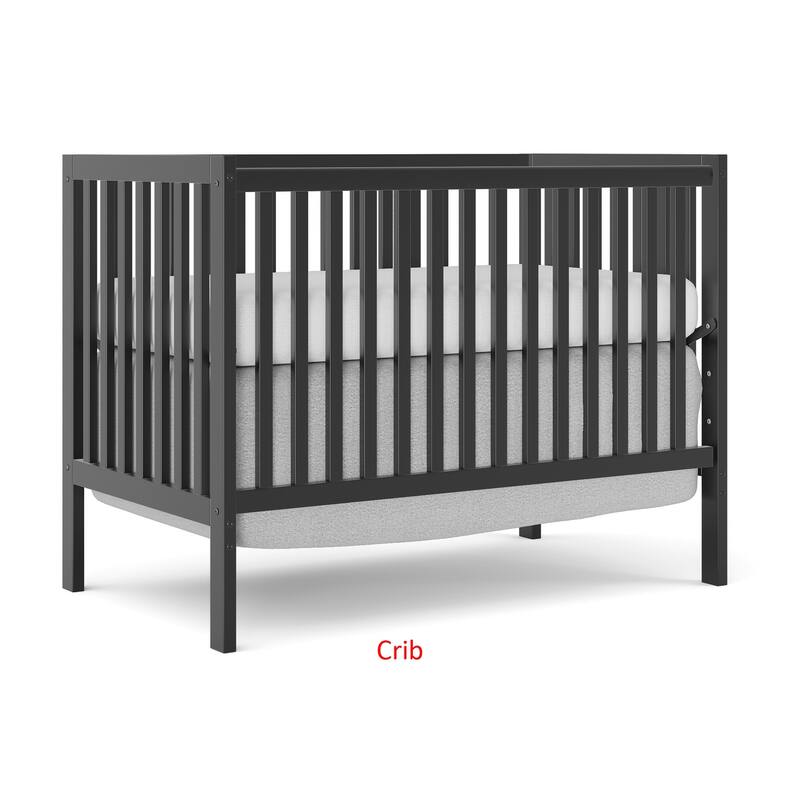 5in1 Convertible Crib, Baby Crib Converts to Day Bed, Toddler Bed