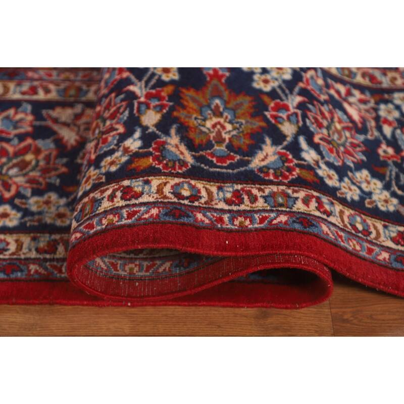 Large Traditional Najafabad Persian Vintage Rug Handmade Wool Carpet - 10'1" x 15'10"