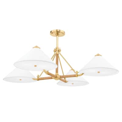 Williamsburg 8 Light Chandelier - Aged Brass