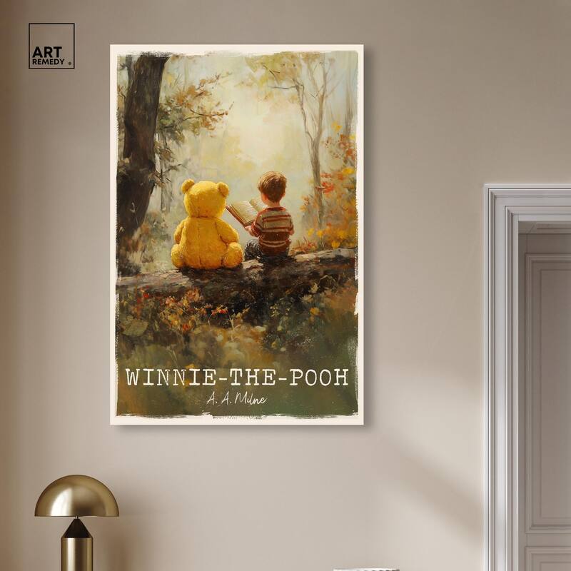 Classic Winnie the Pooh Canvas by Art Remedy, Gallery Wrapped