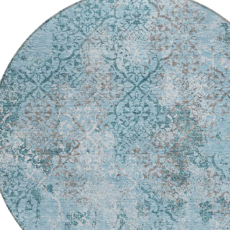 HomeRoots Floral Transitional Rectangle Outdoor Rug