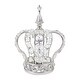 preview thumbnail 14 of 17, Crystal Bead Crown Decor Centerpiece Accent Piece Tabletop with Mirror