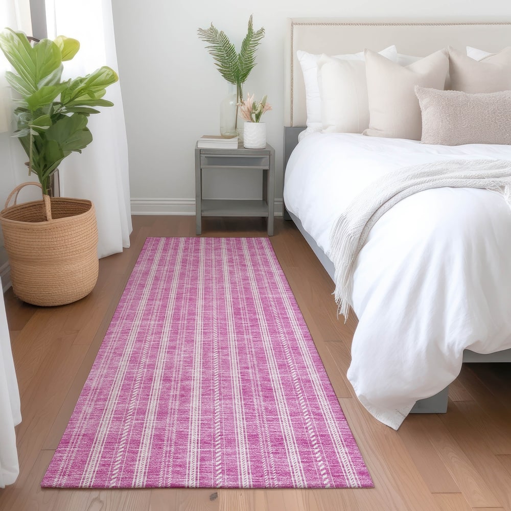 Premium Washable Super Soft Stripe Mayfield Rug