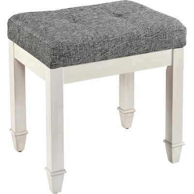 Vanity Stool Bench with Solid Wood Leg