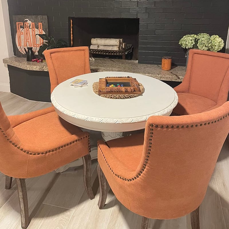 Thickened Side Dining Chair with Solid Wood Legs Set of 6