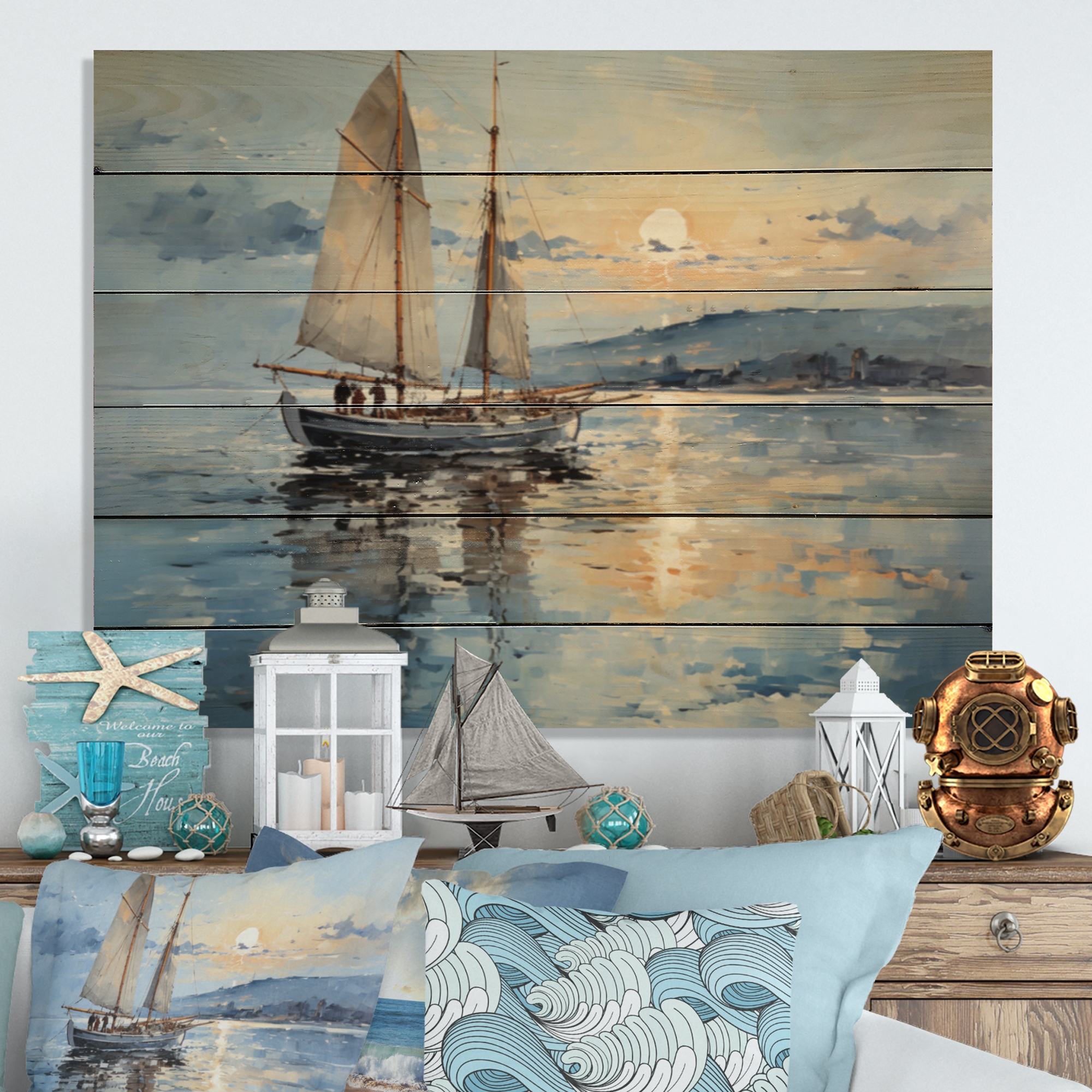 Nautical shop wall decor