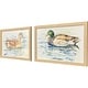 preview thumbnail 3 of 2, Paragon Water Duck Non-Glass Framed Art - Set of 2