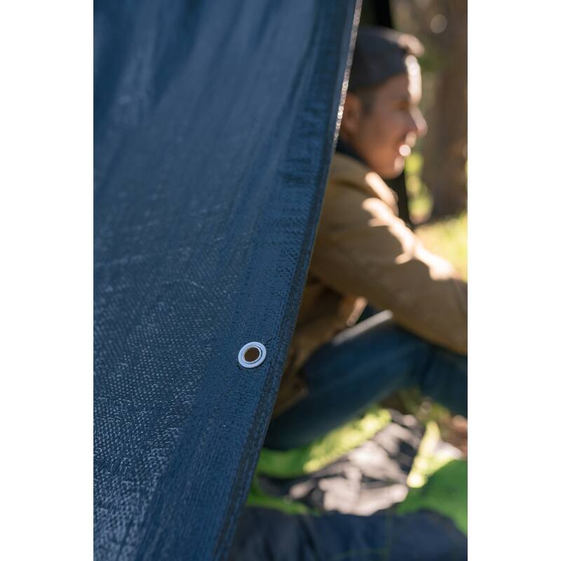 Stansport Medium-Duty Rip-Stop Tarp 10' x 12' - Dark Green - 2 Pack